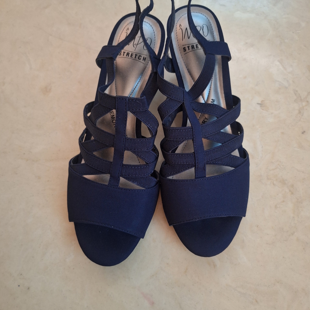 Navy Strappy Sandals